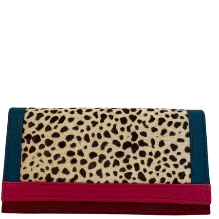 Soruka Island Leather Purse - Cheetah Pink