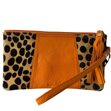 soruka-jenna-leather-tassel-pouch-orange-large-dot