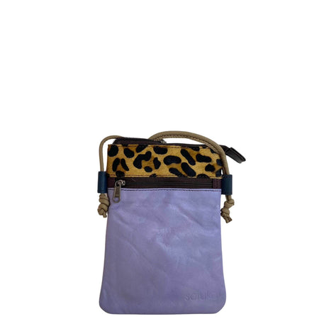 Soruka Lua Leather Crossbody Bag - Lilac