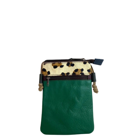 Soruka Lua Leather Crossbody Bag - Green