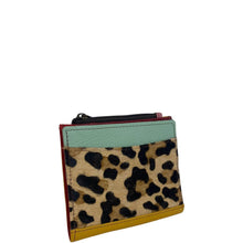 Soruka Mika Slim Leather Purse - Mint Leopard