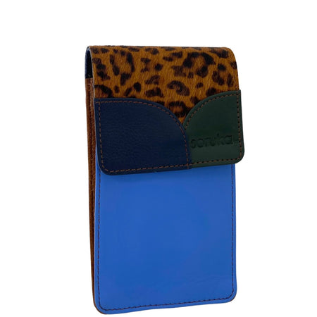 Soruka Miley Leather Phone Bag - Leopard Blue