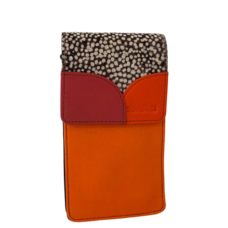 Soruka Miley Leather Phone Bag - Dot Orange