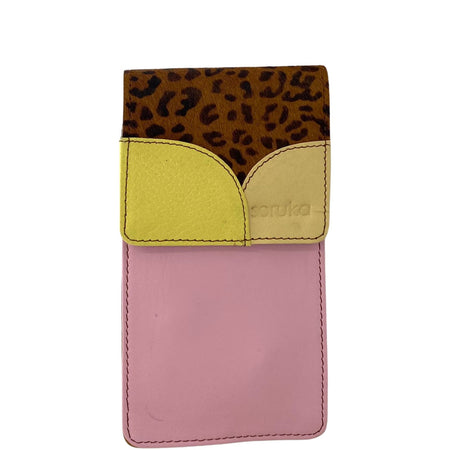 Soruka Miley Leather Phone Bag - Leopard Pink