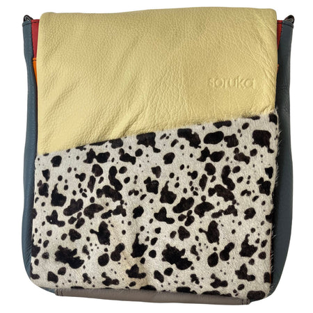 Soruka Sarah Leather CrossBody Bag - Yellow/Cow