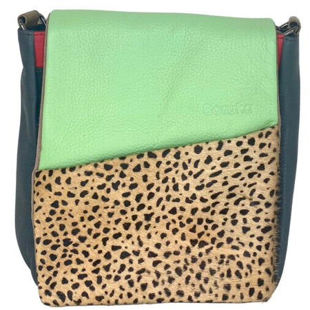 Soruka Sarah Leather CrossBody Bag - Green Graiffe