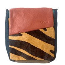 Soruka Sarah Leather CrossBody Bag - Rust Zebra