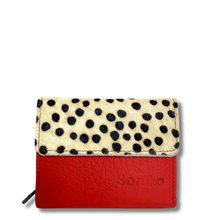 ladies small leather flap over purse