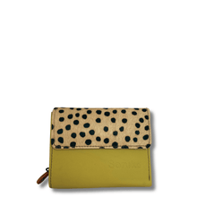 Soruka Small Leather Purse - Mono Dotty Lime