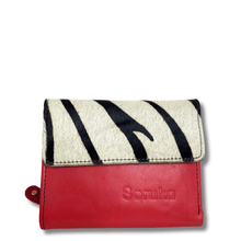 ladies small leather flap over purse