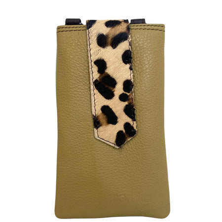 Soruka Zoe Phone Cover/ Crossbody Bag - Leopard Olive