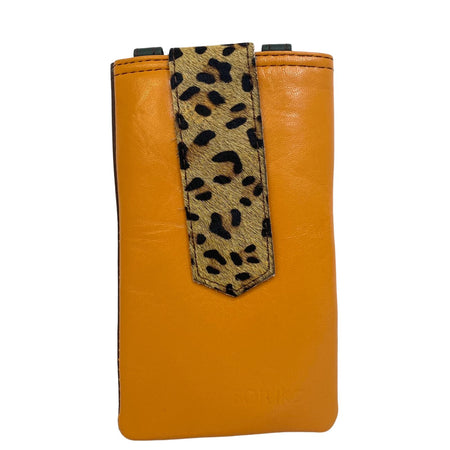 Soruka Zoe Phone Cover/ Crossbody Bag - Leopard Orange