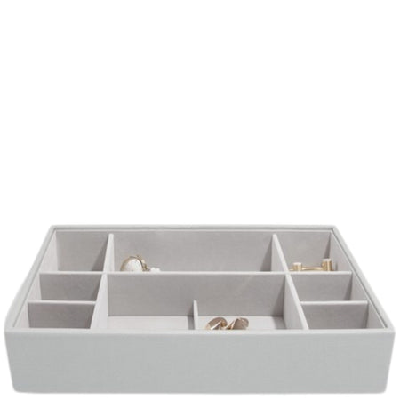 Stackers Supersize Jewellery Box (Watch & Accessory Layer) - Pebble Grey