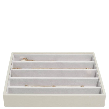 Stackers Classic Jewellery Box (5 Section Layer) - Oatmeal
