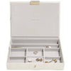 Stackers Classic Jewellery Box (Lid) - Linen Oatmeal