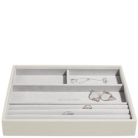 Stackers Classic Jewellery Box (Ring & Bracelet Layer) - Oatmeal