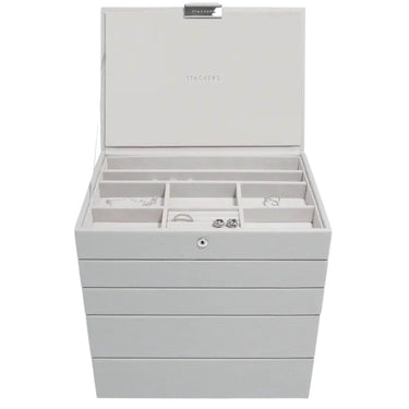 Stackers Classic Jewellery Box (Set) - Pebble Grey (5 layers)