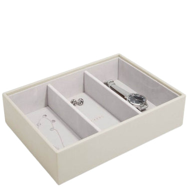 Stackers Classic Jewellery Box (Watch & Accessory layer) - Oatmeal