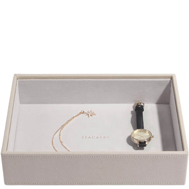 Stackers Classic Jewellery Box (Watch & Accessory Layer) - Taupe