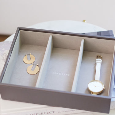 Stackers Classic Jewellery Box (Watch & Accessory layer) - Mink