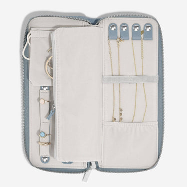 Stackers Jewellery Roll - Dusky Blue