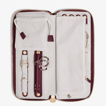 Stackers Jewellery Roll - Burgundy