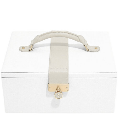 Stackers Luxury Classic 2 Tone Jewellery Box - Pebble White