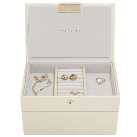 Stackers Mini Jewellery Box (Set) - Metallic Pearl