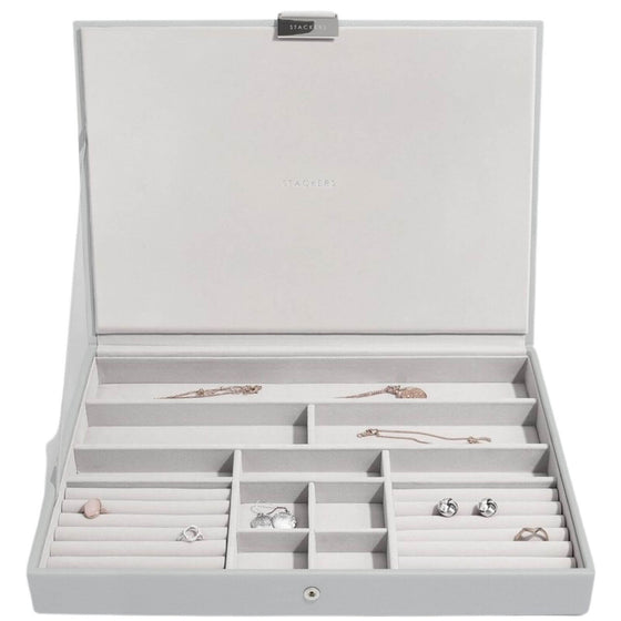 Stackers Supersize Jewellery Box (Lid) - Pebble Grey