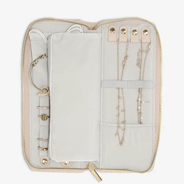 Stackers Woven Jewellery Roll - Blush