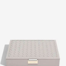 Stackers Woven Jewellery Box (Lid) -Taupe
