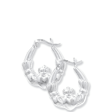 sterling-silver-claddagh-hinged-hoop-earrings