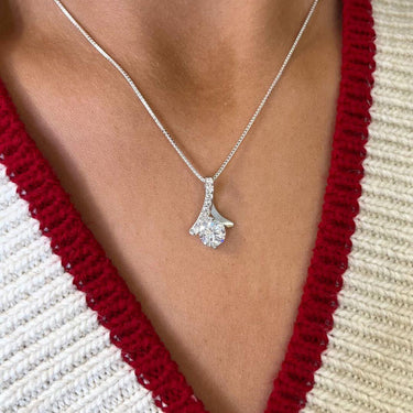 sterling-silver-cz-crystal-pendant-chain-necklace-set