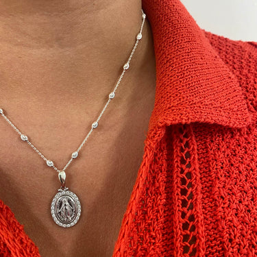 sterling-silver-miraculous-medal-diamond-cut-bobble-necklace_1
