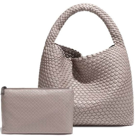 Stone Woven 2 IN 1 Shoulder Bag