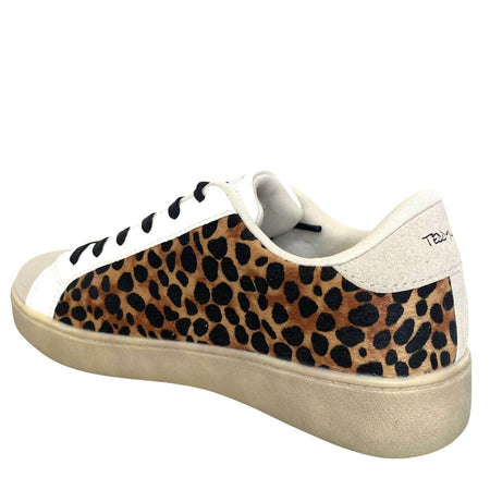 Teddy Smith Cheetah & Black Lace Sneakers