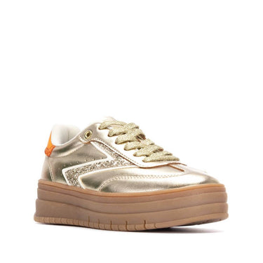 teddy-smith-gold-orange-elevated-gum-sole-sneakers