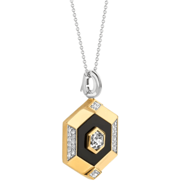 ti-sento-black-gold-silver-pendant-necklace-aw25