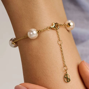 Ti Sento Gold Pearl Bracelet