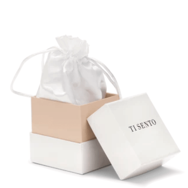 Ti Sento Two Tone Multi Crystal Dainty Bracelet