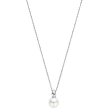 Pearl necklace on a white background