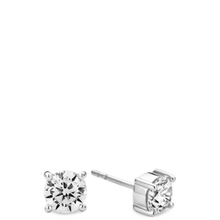 Ti Sento Silver Classic Zirconia 6mm Stud Earrings
