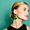 TooLally Heart Drop Earrings - Grass Green