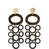 TooLally Oh What A Night Earrings - Black Crackle
