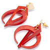 TooLally Petite Crescent Earrings - Sienna Red