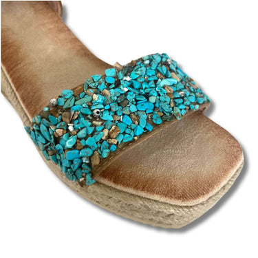 turquoise-embellished-wedge-sandals