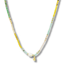turquoise-yellow-bead-necklace