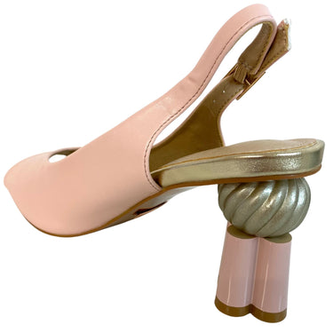 Una Healy Blush Pink Sling Back Sandals