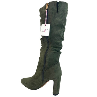 Una Healy Famous Friends Slouch Boots - Green