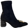 Una Healy Jaded Sparkly Brooch Boots - Black